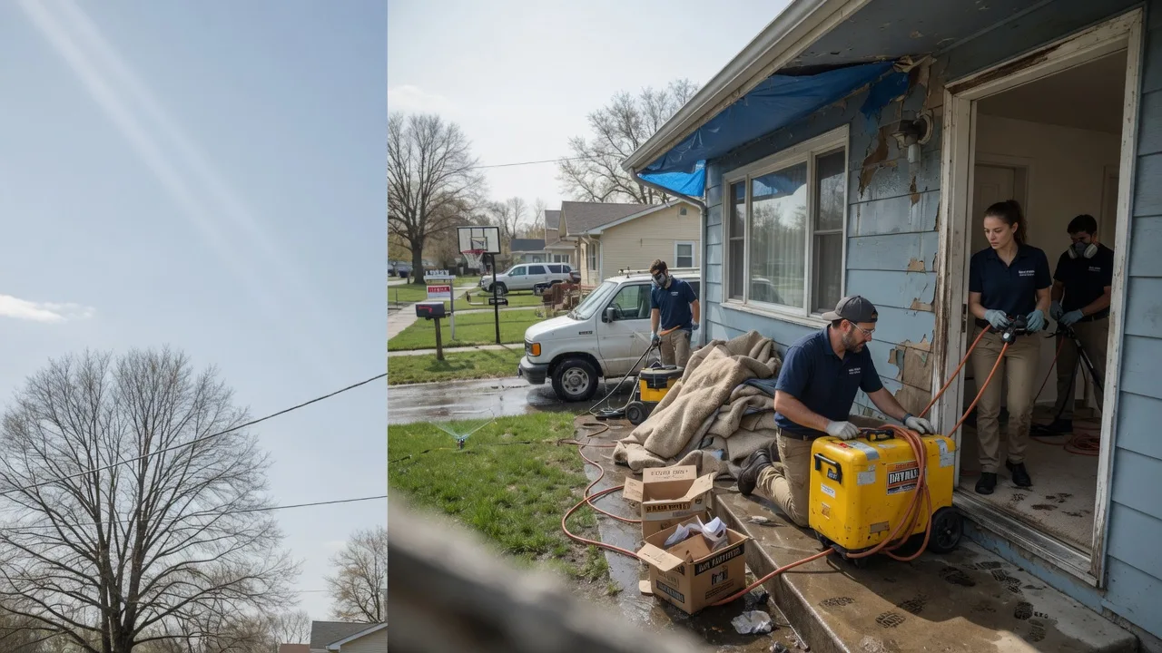 Basement Flood Cleanup in Thebes, IL near me